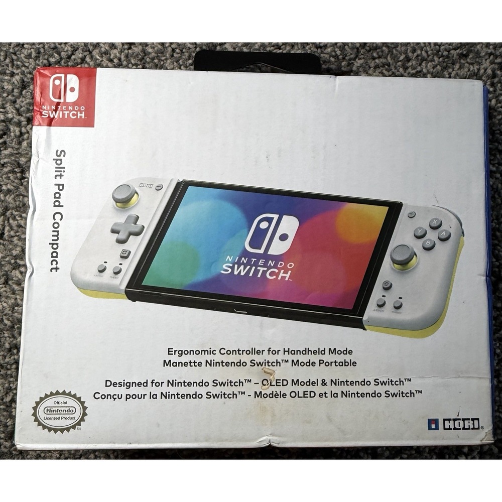 Hori Split Pad Compact for Nintendo Switch - Gray/Yellow